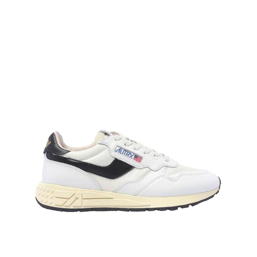 Autry Weiße Leder Low-Top-Sneaker