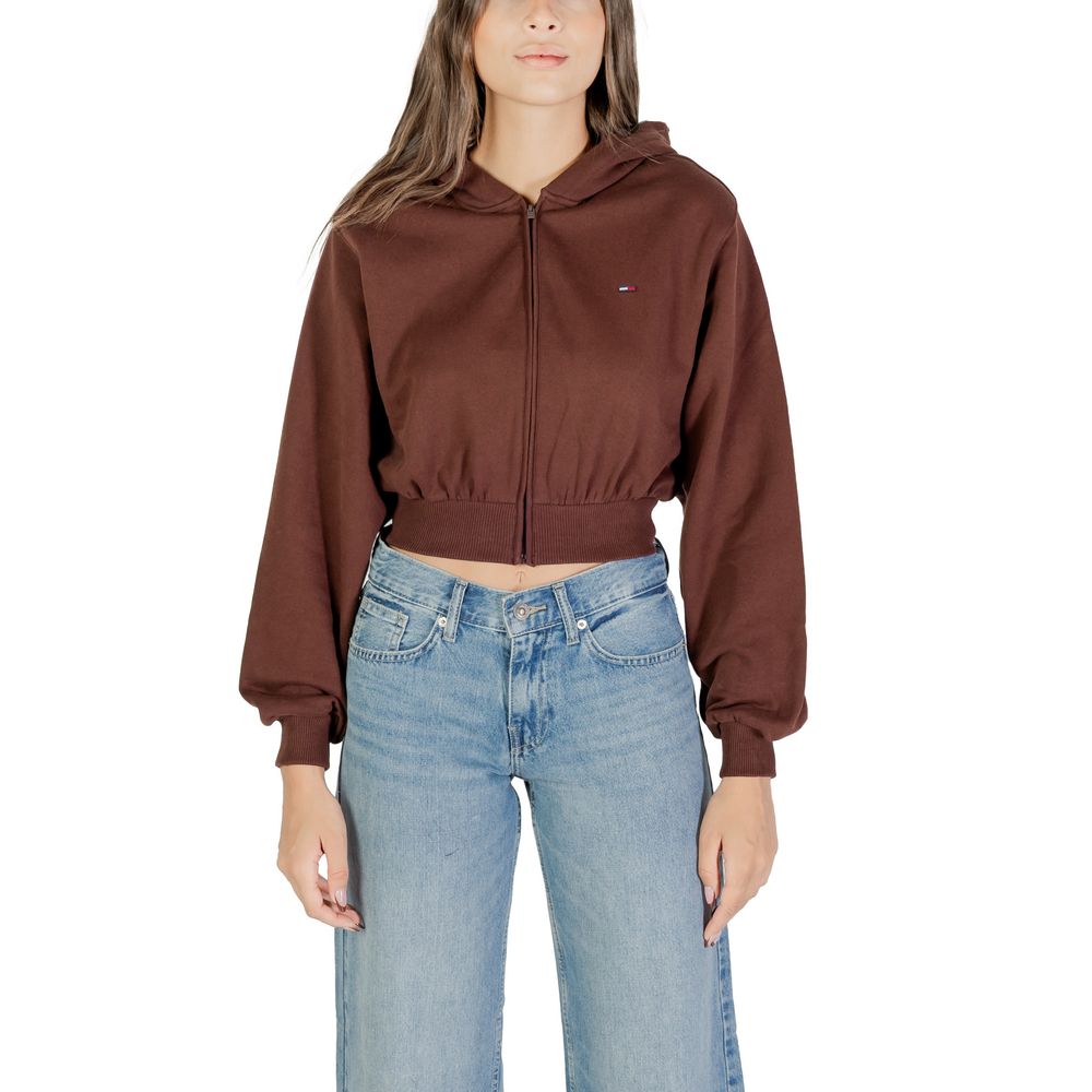 Tommy Hilfiger Jeans Brown Hoodie made from recycled cotton