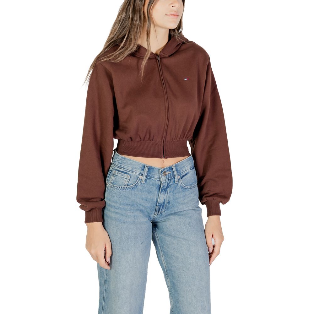 Tommy Hilfiger Jeans Brown Hoodie made from recycled cotton