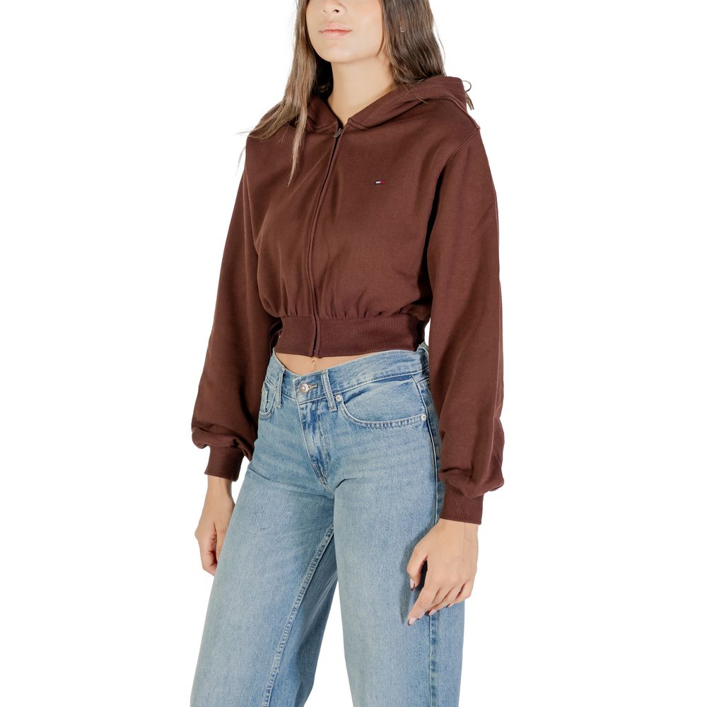 Tommy Hilfiger Jeans Brown Hoodie made from recycled cotton