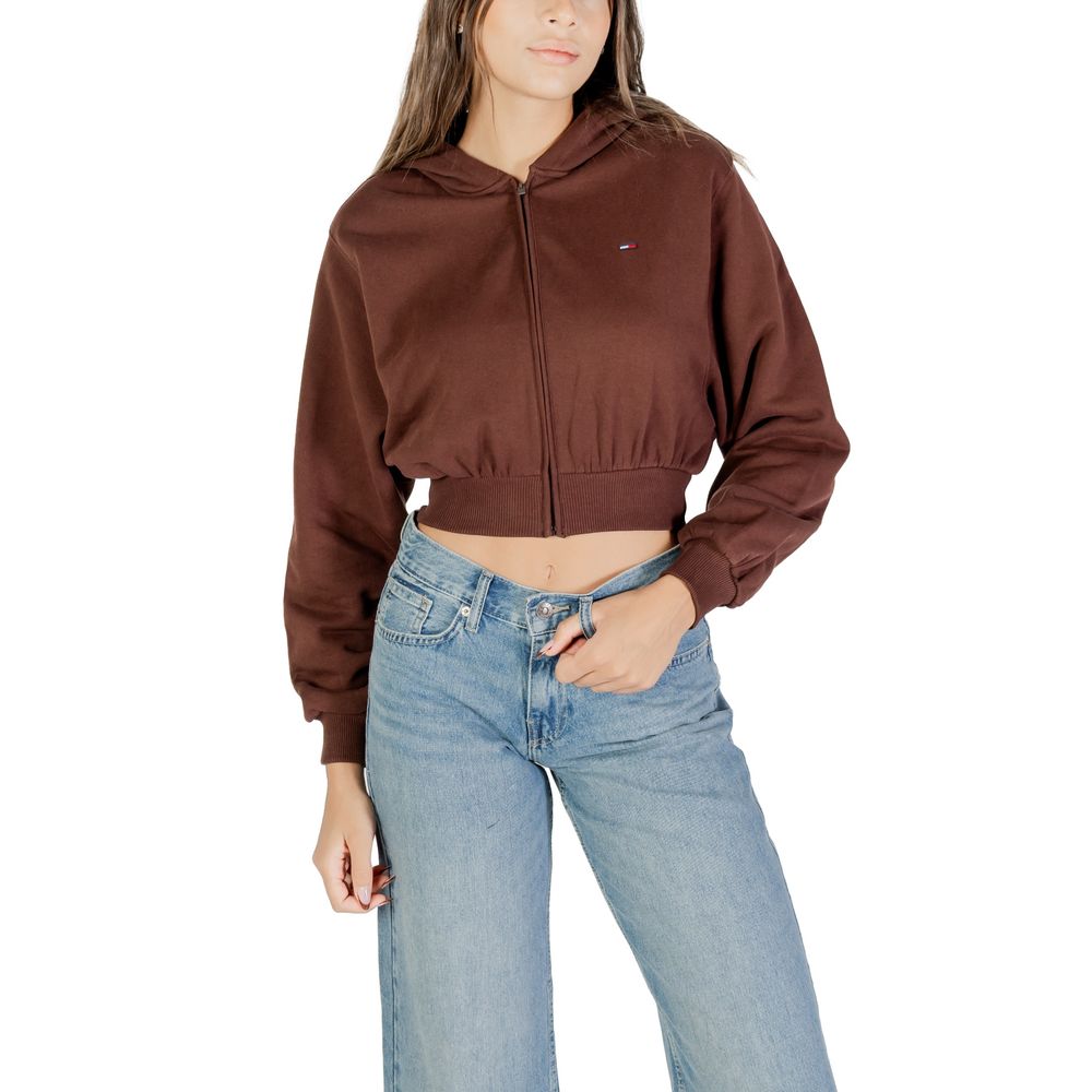 Tommy Hilfiger Jeans Brown Hoodie made from recycled cotton