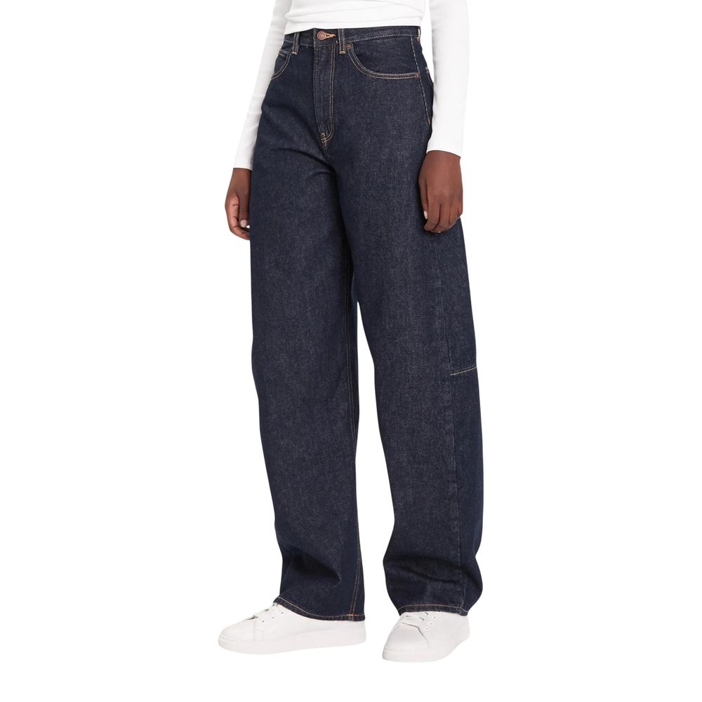 Calvin Klein Jeans Blaue Baumwoll-Mom-Jeans