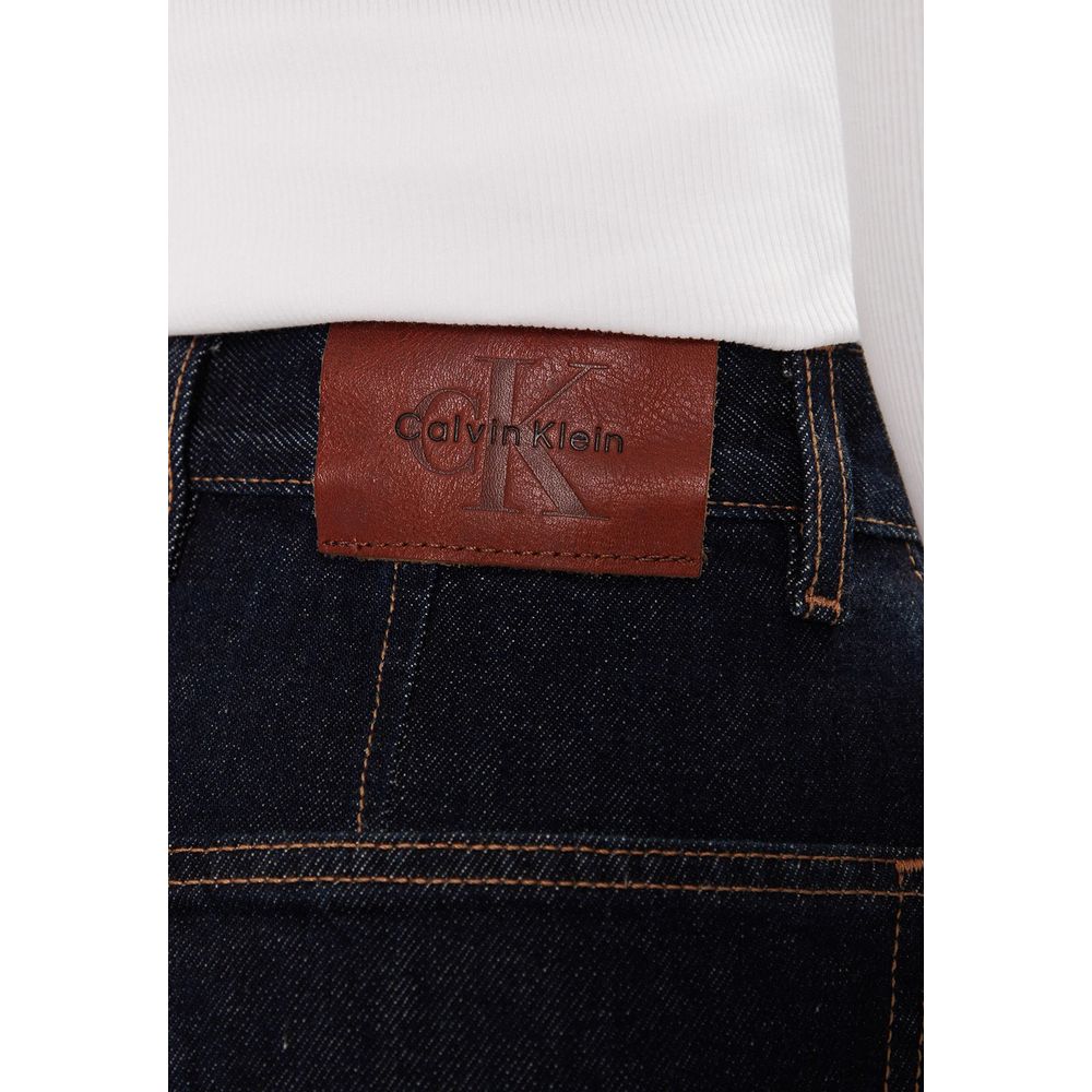 Calvin Klein Jeans Blaue Baumwoll-Mom-Jeans