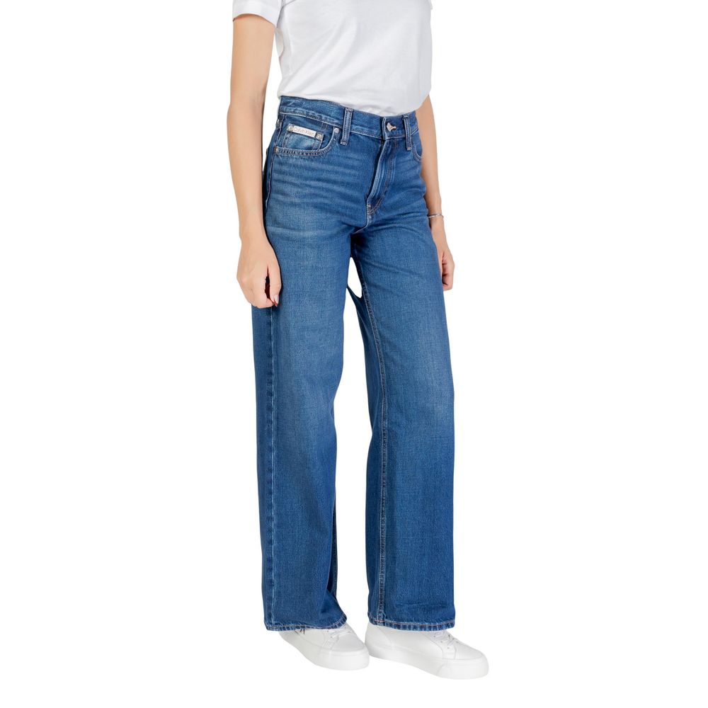 Calvin Klein Jeans Blaue Boyfriend Jeans aus Baumwolle