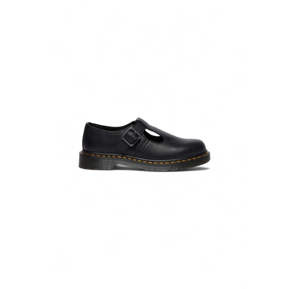 Dr. Martens Schwarze Leder Plateau-Pumps