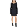 Jacqueline De Yong Schwarzes Polyester-Kurzkleid