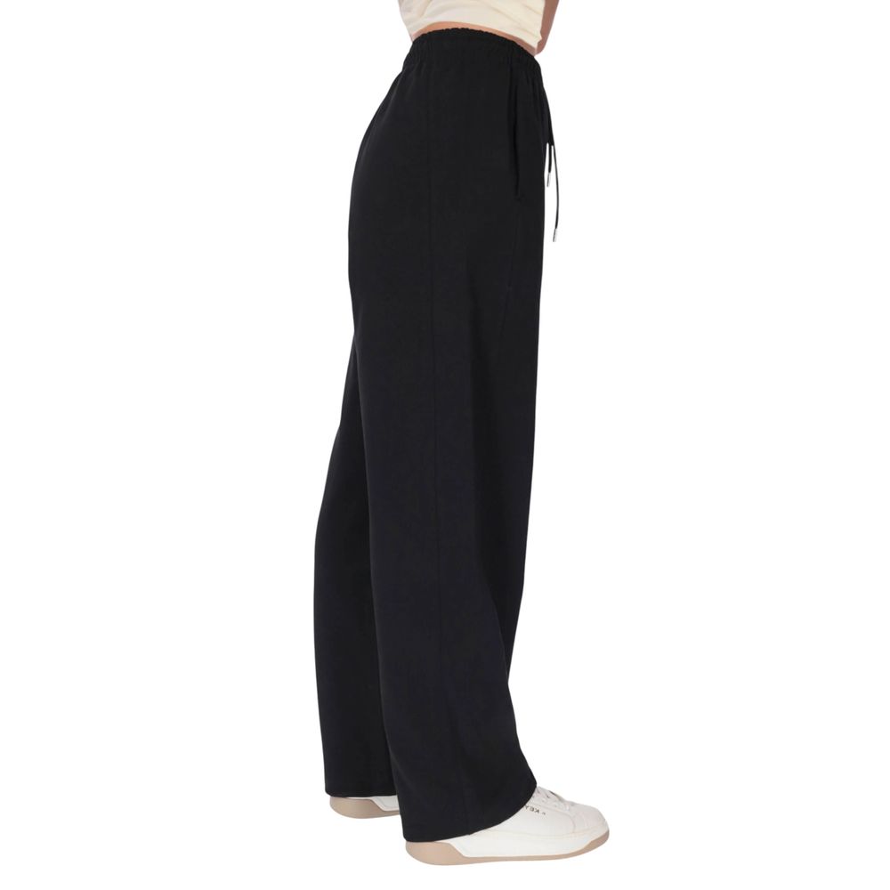 County of Milan Black Cotton Joggers (Sweatpants)