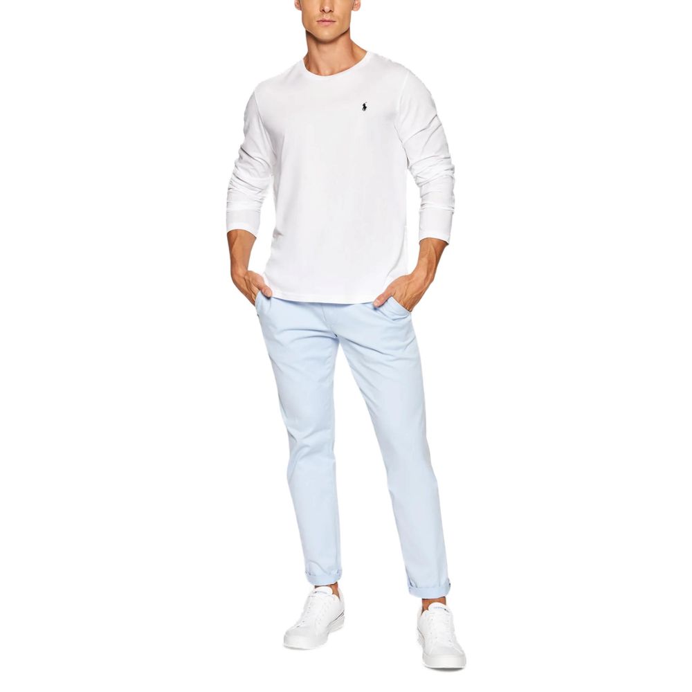 Ralph Lauren White Cotton Long-Sleeve T-Shirt