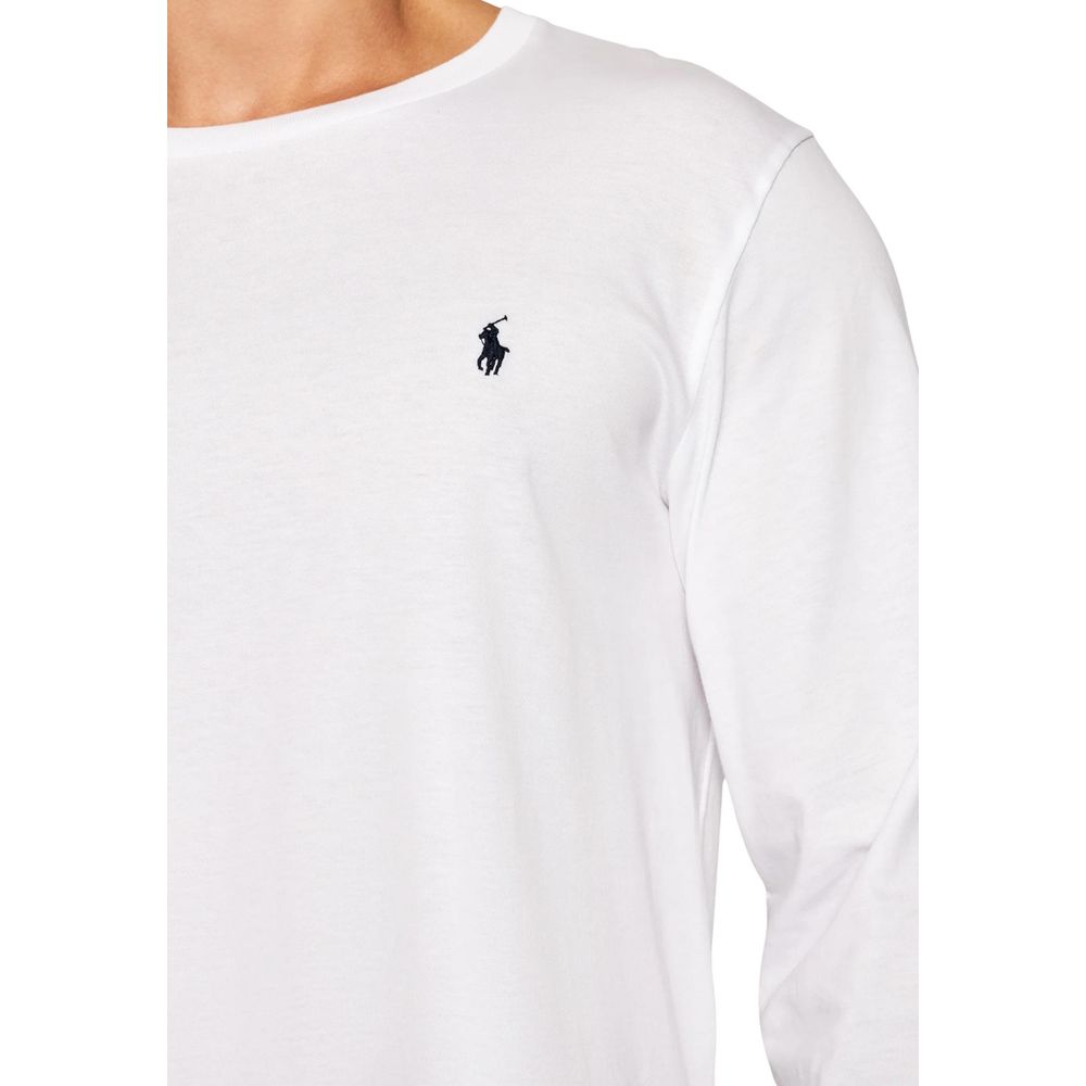 Ralph Lauren White Cotton Long-Sleeve T-Shirt