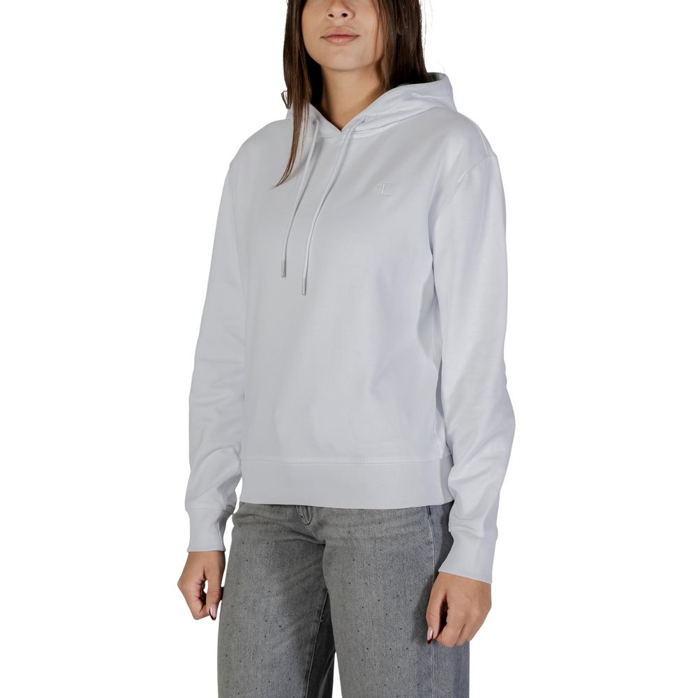 Calvin Klein Jeans Weißer Baumwoll-Hoodie