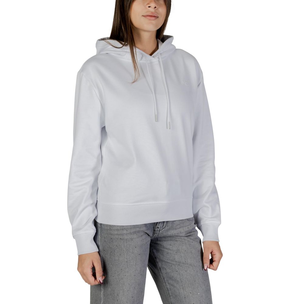 Calvin Klein Jeans Weißer Baumwoll-Hoodie