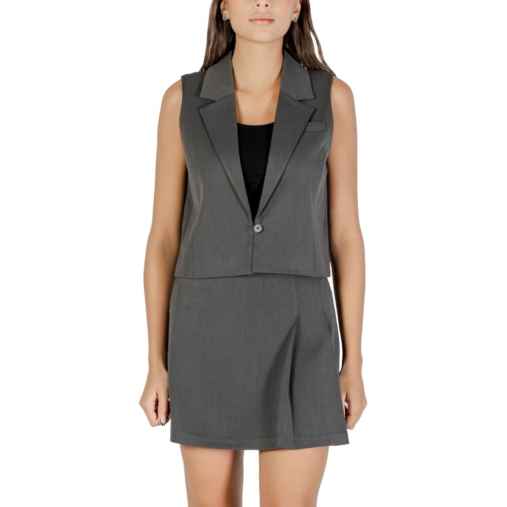 Only Grey Recycled Polyester Waistcoat