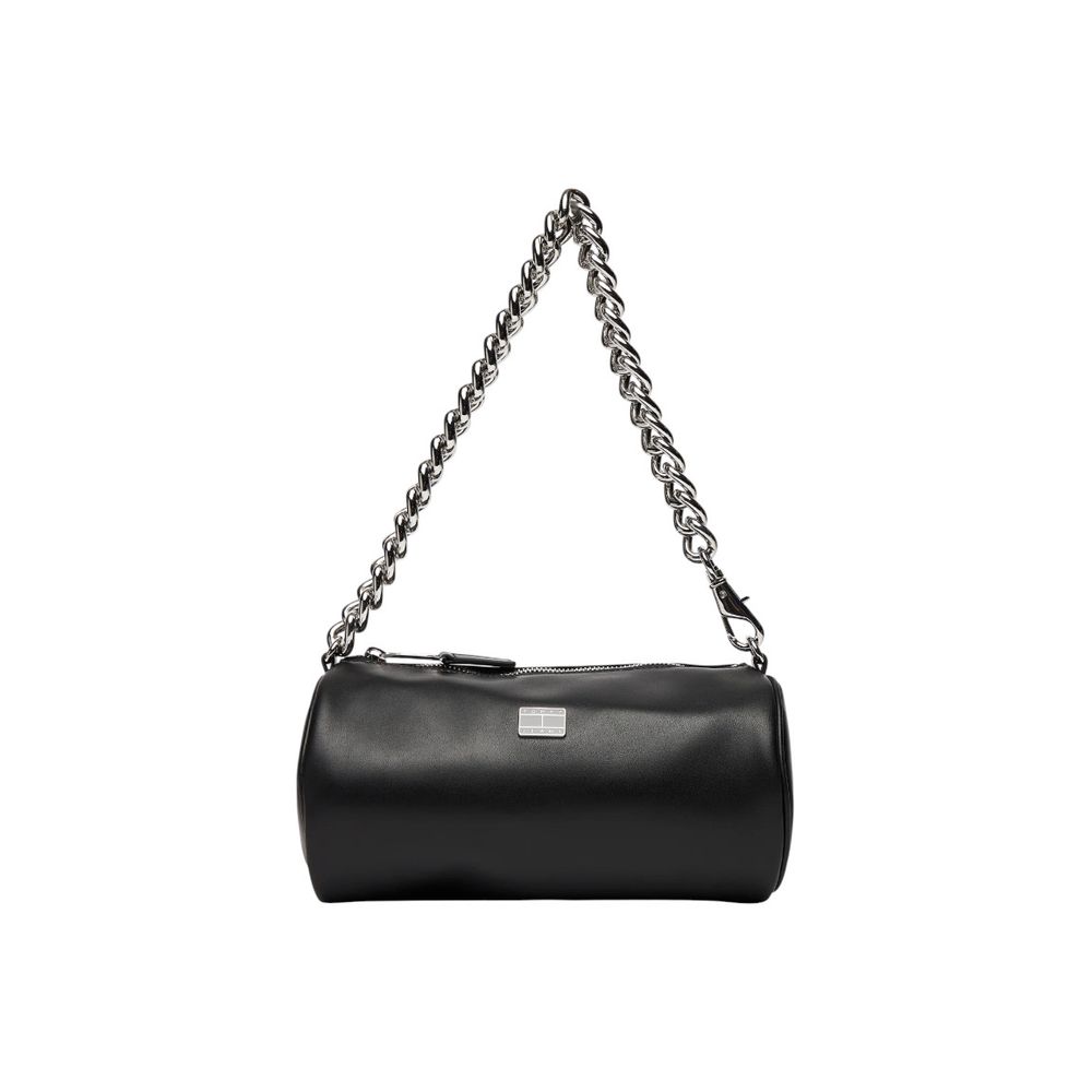 Tommy Hilfiger Jeans Schwarze Handtasche aus Kunstleder