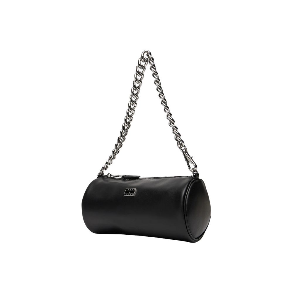 Tommy Hilfiger Jeans Schwarze Handtasche aus Kunstleder