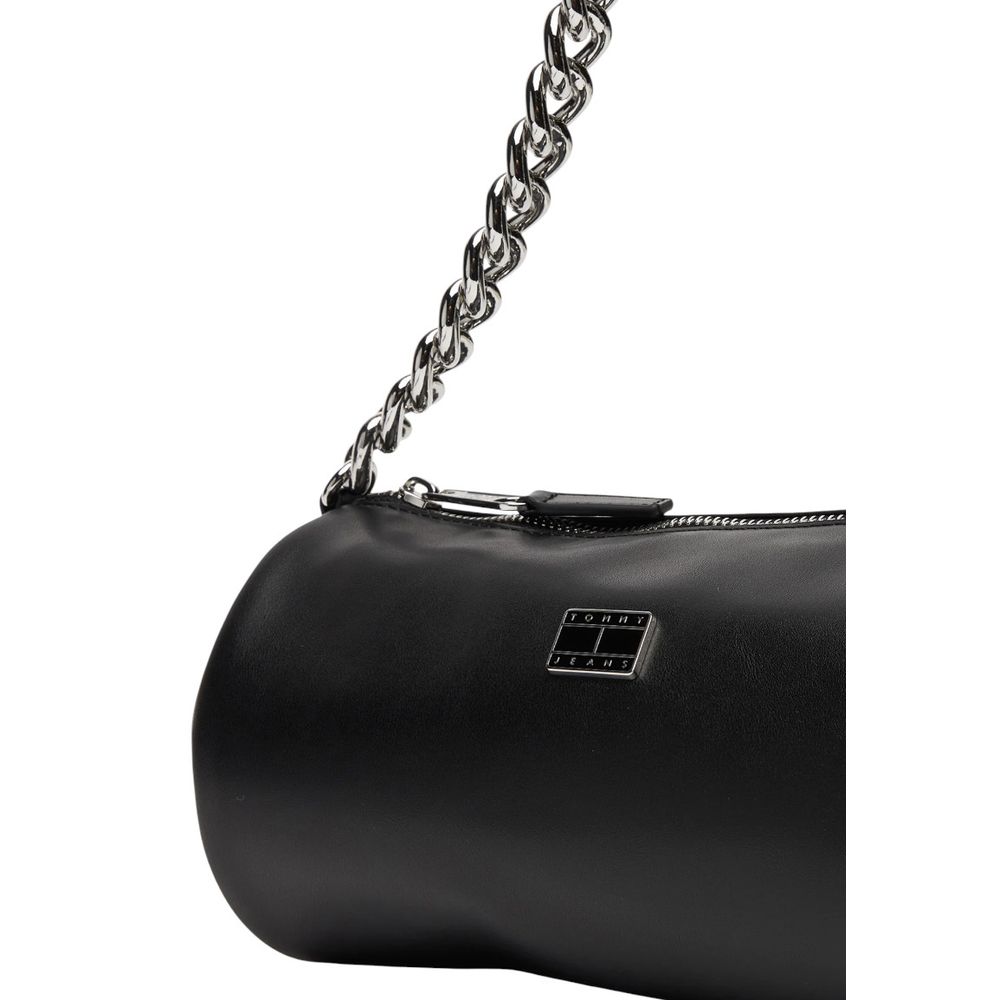 Tommy Hilfiger Jeans Schwarze Handtasche aus Kunstleder