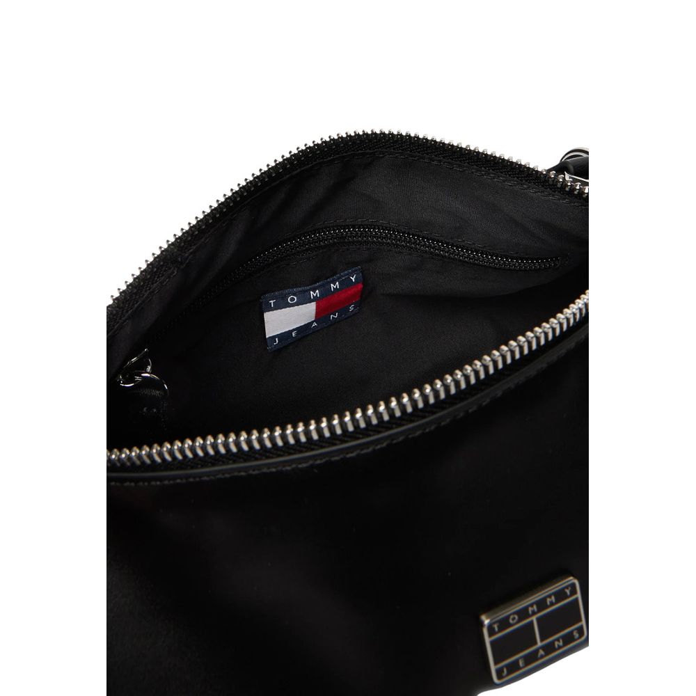 Tommy Hilfiger Jeans Schwarze Handtasche aus Kunstleder
