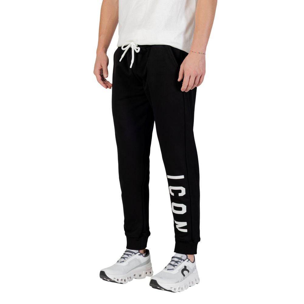 Icon Schwarze Baumwoll-Jogginghose (Trainingshose)