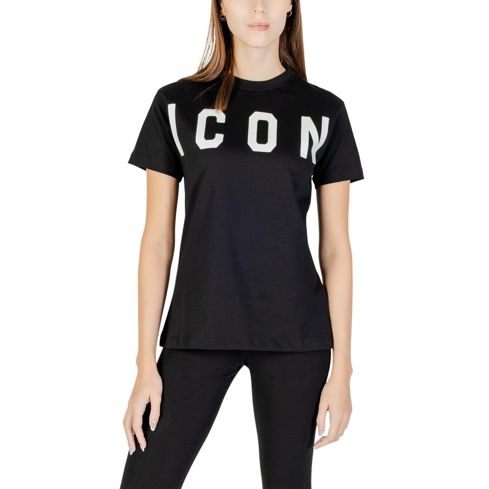 Icon Schwarzes Baumwoll-T-Shirt