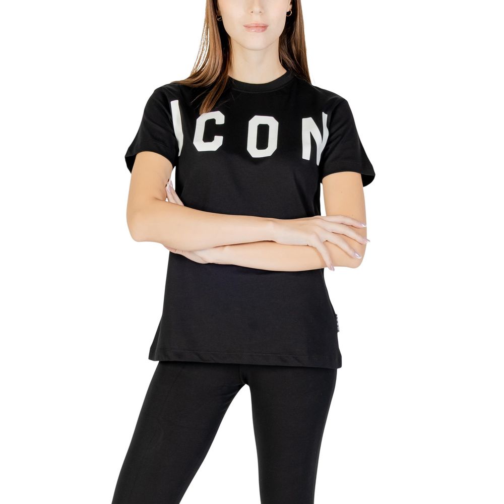 Icon Schwarzes Baumwoll-T-Shirt