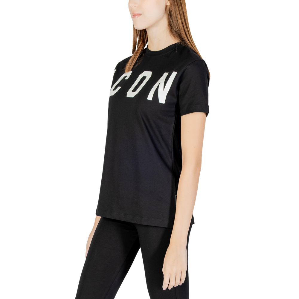 Icon Schwarzes Baumwoll-T-Shirt