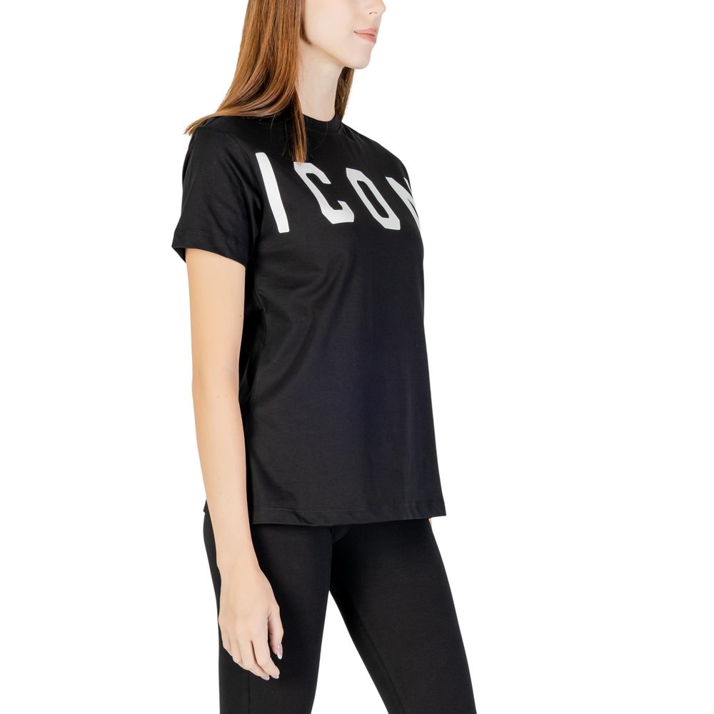 Icon Schwarzes Baumwoll-T-Shirt