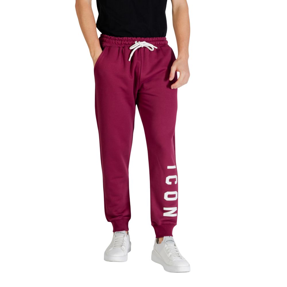 Icon Bordeaux Cotton Jogging Bottoms (Tracksuit Bottoms)