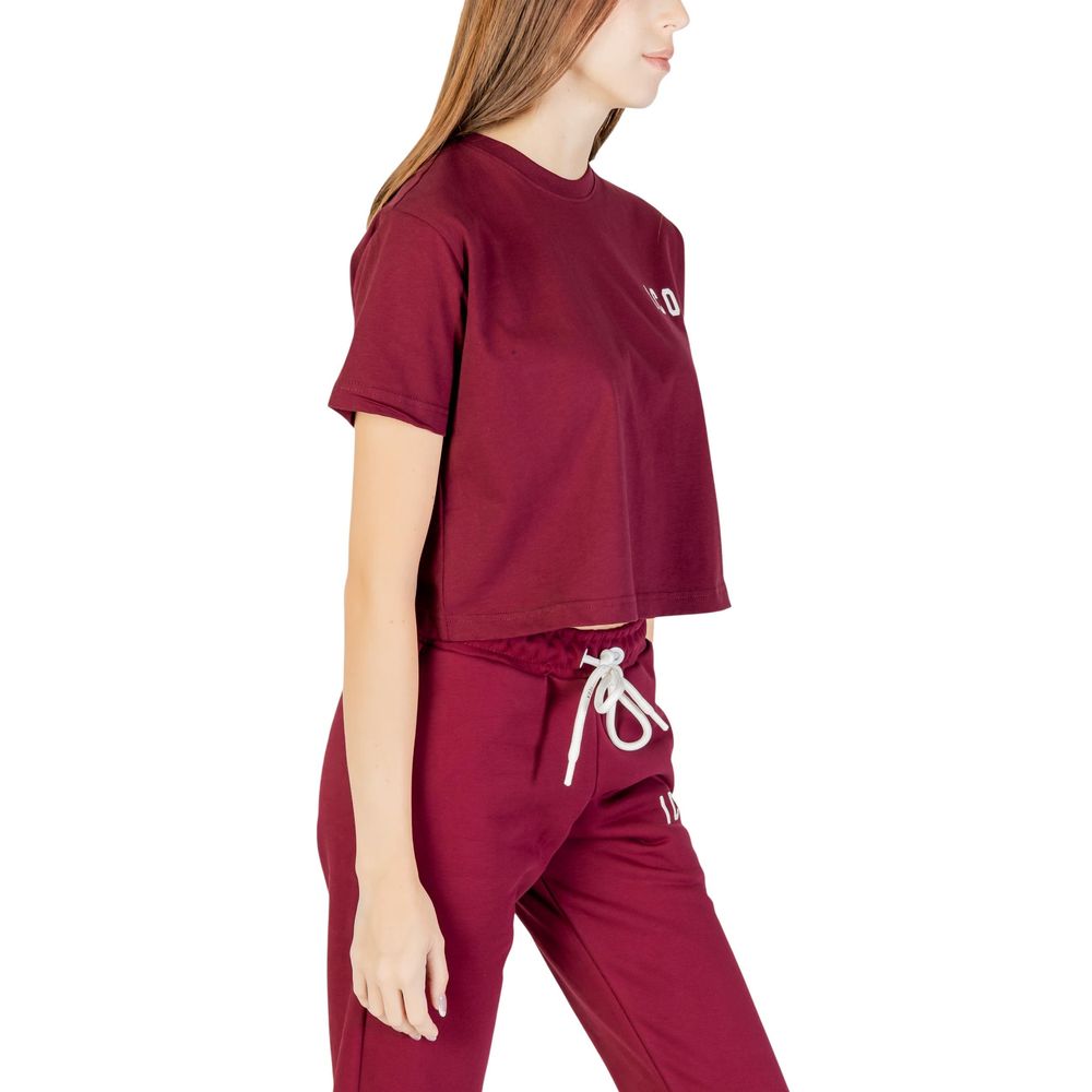Icon Bordeaux Baumwoll-T-Shirt