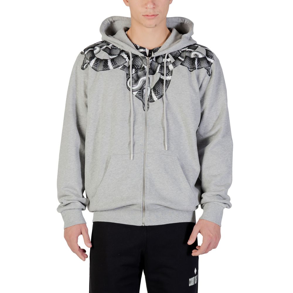 County of Milan Grauer Baumwoll-Hoodie