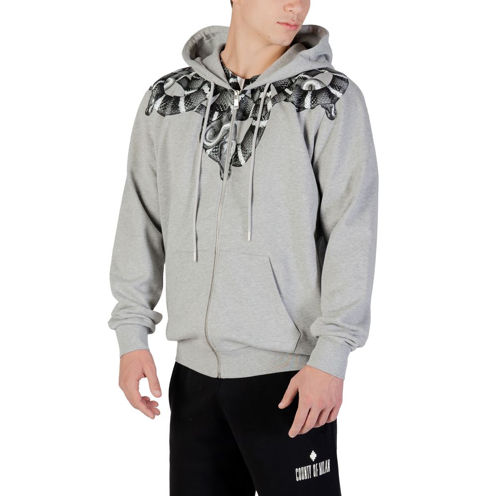 County of Milan Grauer Baumwoll-Hoodie