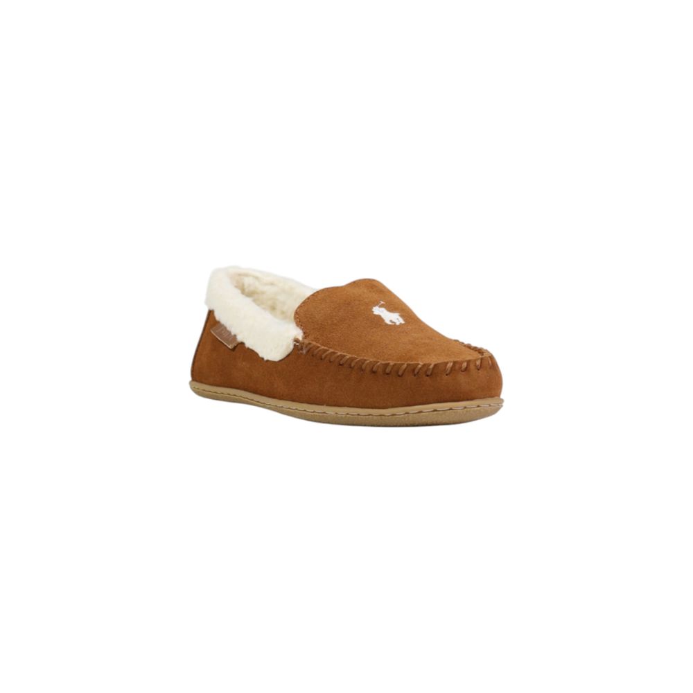 Ralph Lauren Braune Wildleder-Slipper