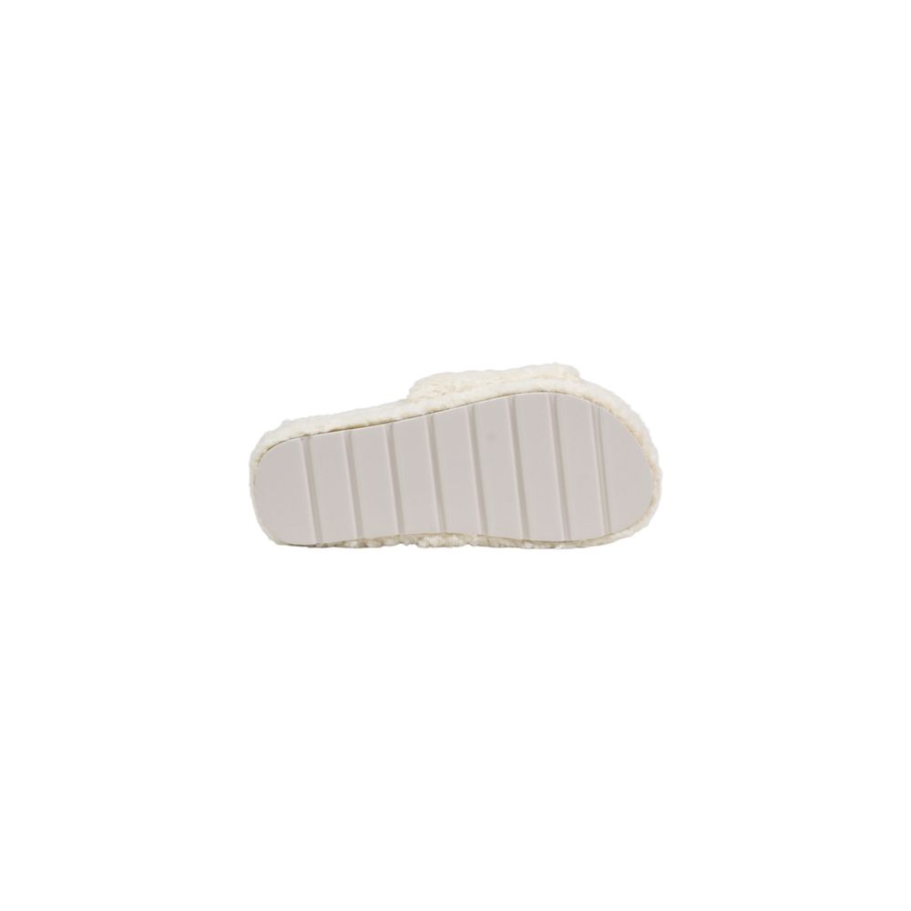Ralph Lauren Cremefarbene Textil-Slipper