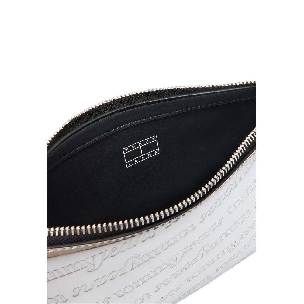 Tommy Hilfiger Jeans Silberne Polyethylen-Handtasche