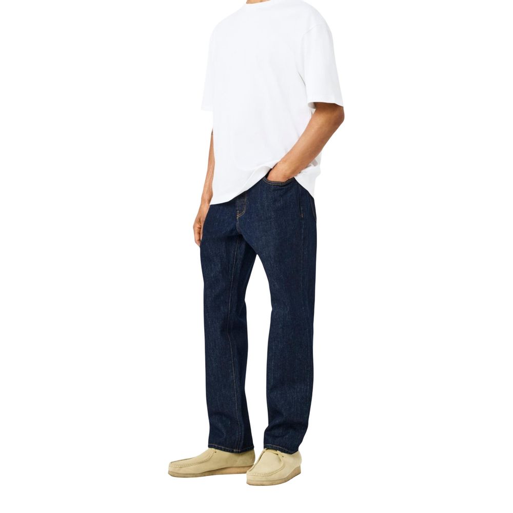 Only & Sons Men's Blue Slim Fit Jeans in Recycled Cotton