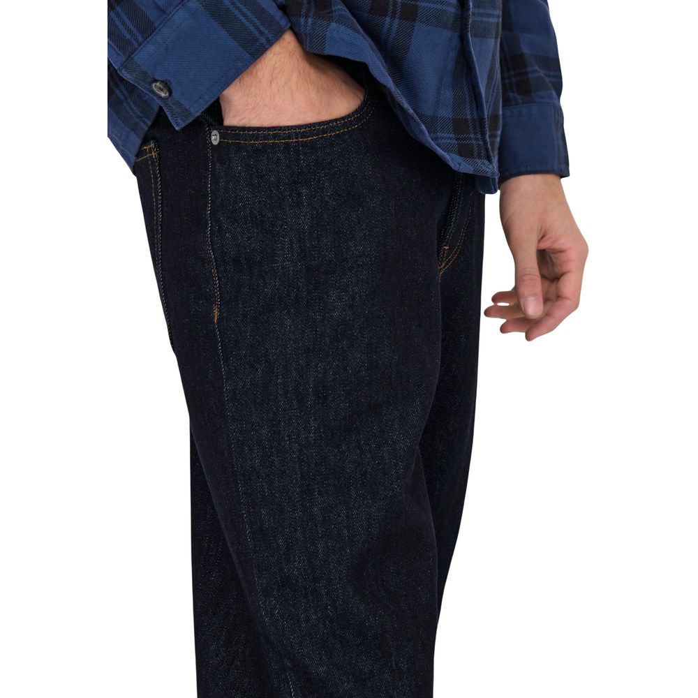 Only & Sons Men's Blue Slim Fit Jeans in Recycled Cotton
