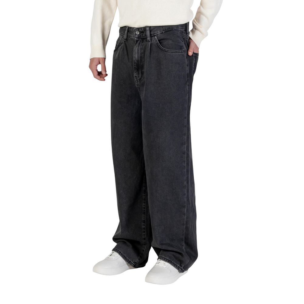 Only & Sons Black Relaxed Fit Cotton Jeans