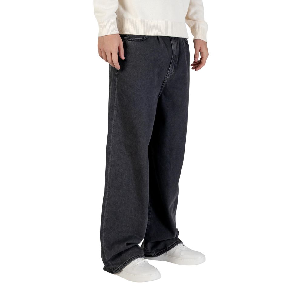 Only & Sons Black Relaxed Fit Cotton Jeans