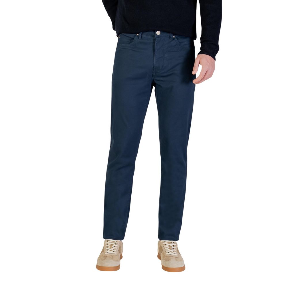 Borghese Blaue Baumwoll-Röhrenjeans