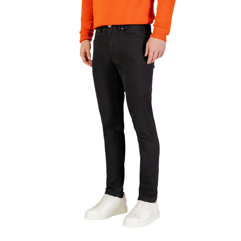 Borghese Graue Baumwoll-Skinny-Hose
