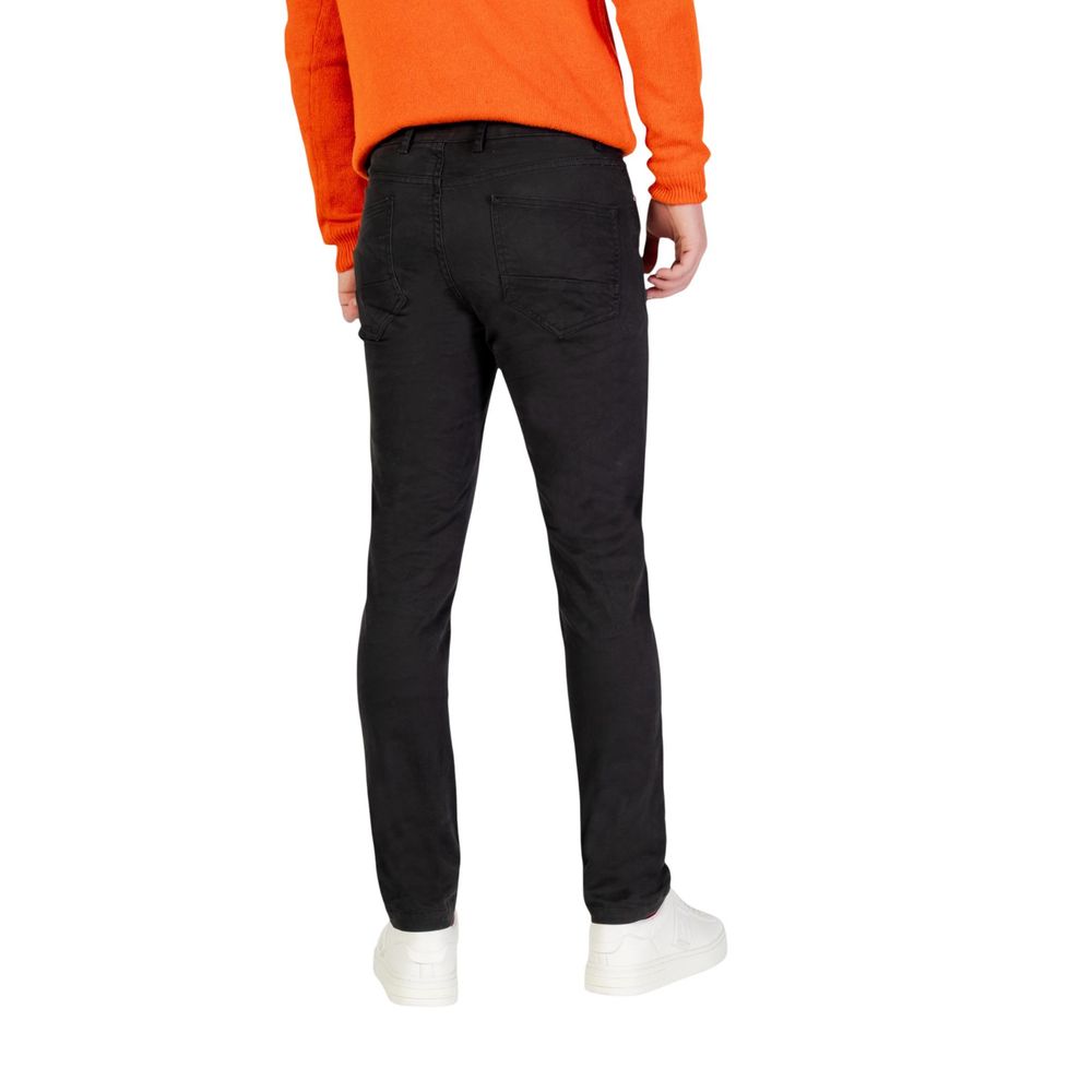 Borghese Graue Baumwoll-Skinny-Hose