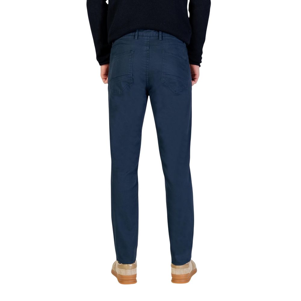 Borghese Blaue Baumwoll-Röhrenjeans