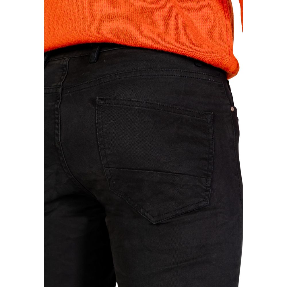 Borghese Graue Baumwoll-Skinny-Hose