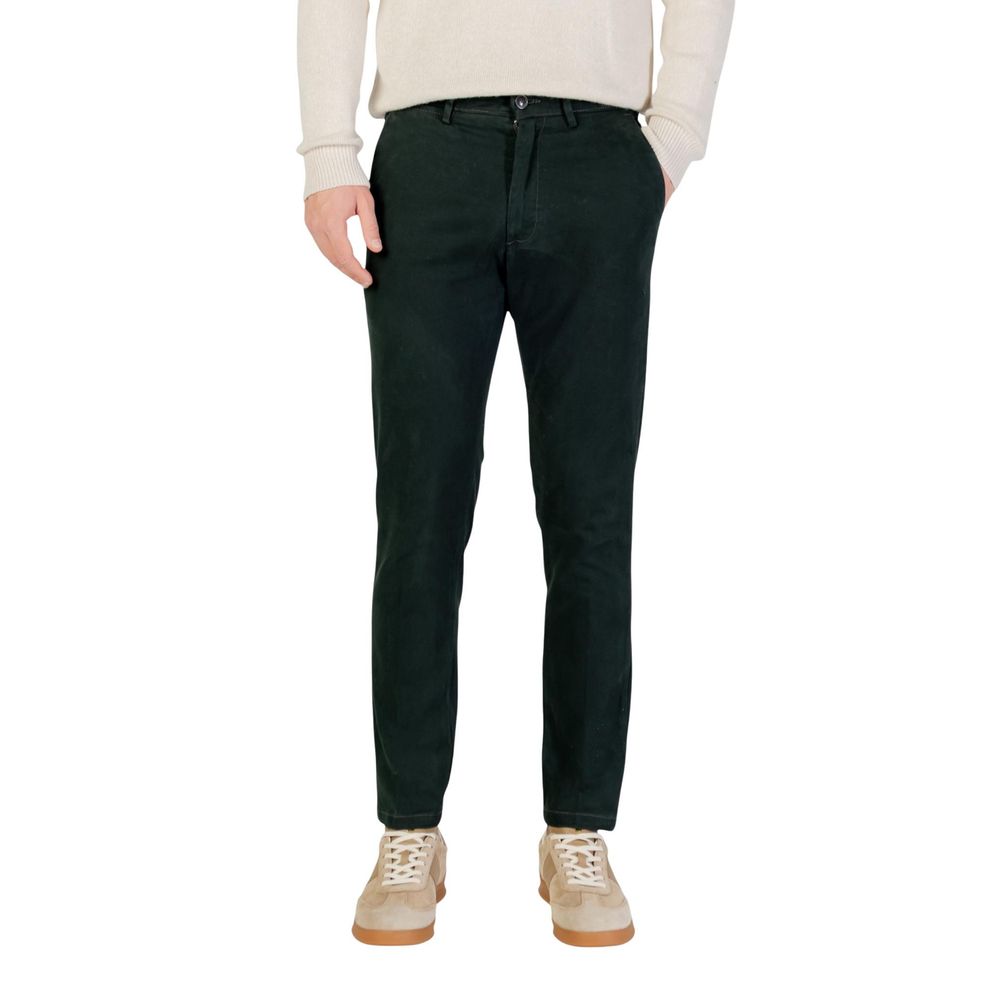 Borghese Grüne Baumwoll-Röhrenjeans