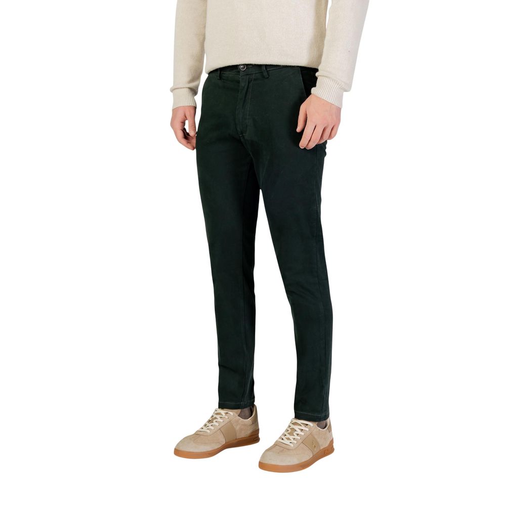 Borghese Grüne Baumwoll-Röhrenjeans