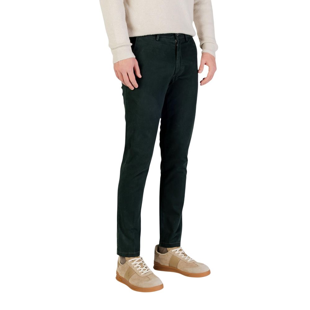 Borghese Grüne Baumwoll-Röhrenjeans