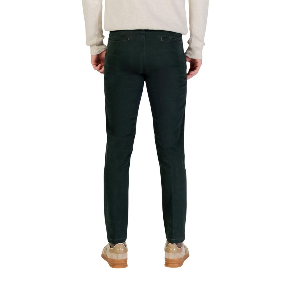 Borghese Grüne Baumwoll-Röhrenjeans