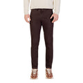 Borghese Braune Baumwoll-Skinny-Hose