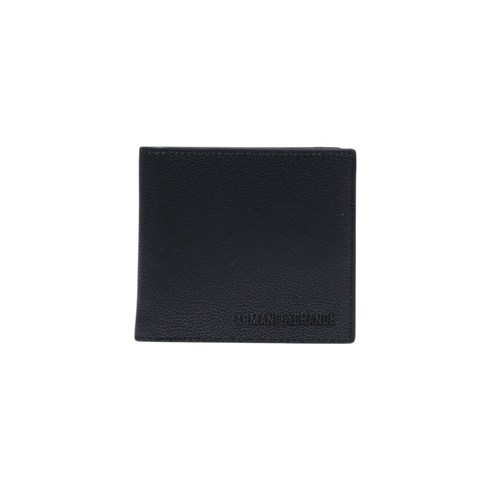Armani Exchange Schwarzes Portemonnaie aus Polyester