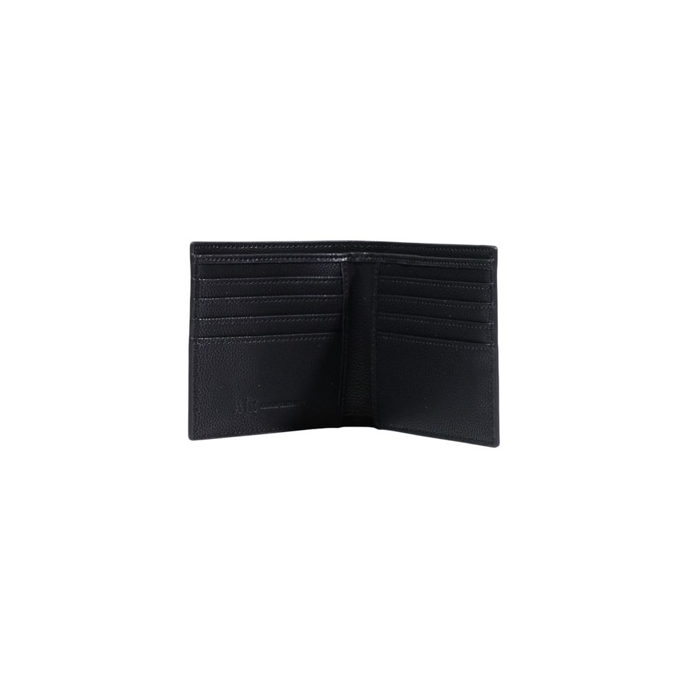 Armani Exchange Schwarzes Portemonnaie aus Polyester
