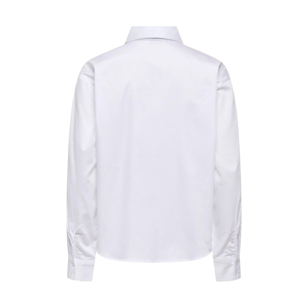 Jacqueline De Yong Weiße Baumwollbluse