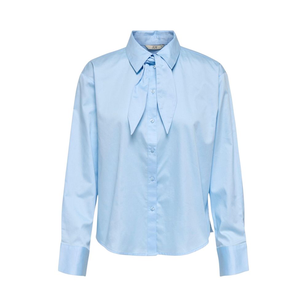 Jacqueline De Yong Blaue Baumwollbluse